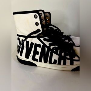 Givenchy Logo Canvas High Top Sneaker